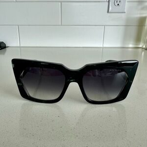 DITA Black Oversized Statement Sunglasses